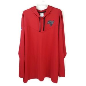 Nike NFL Dri Fit On-Field Pullover Tampa Bay Buccaneers Hoodie Shirt Men Red XXL